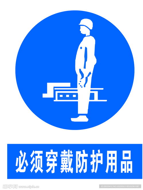 必须穿戴防护用品设计图 标志图标