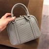 gucci女包 灰色浮雕logo手提包单肩包斜挎包现货出仓